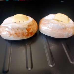 Vintage baked potato salt & pepper shakers